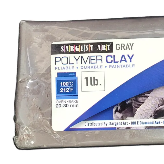 Original Sculpey Polyform Oven Bake Clay White 1 Lb