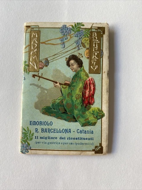 Calendario 1912 Catania madama butterfly ristorante