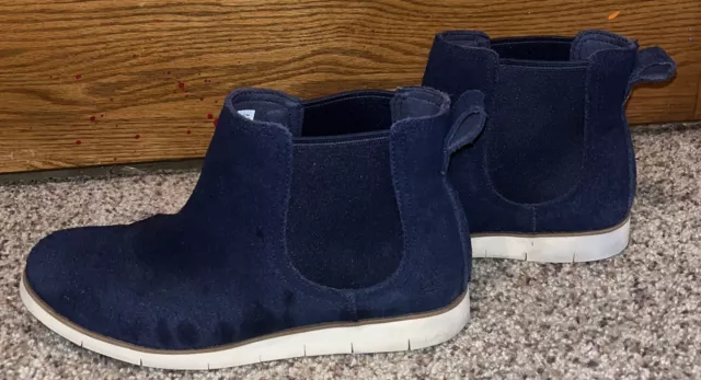 Timberland Womens Suede Chelsea Boots  - Navy Blue - Size 8