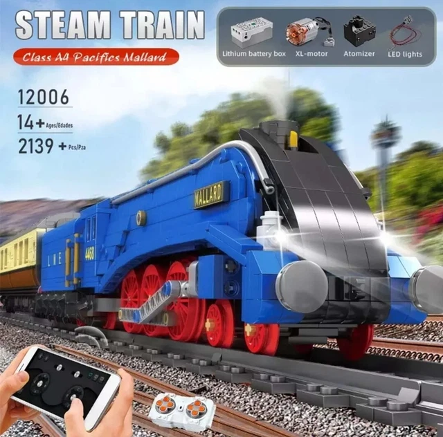 Remote Control Model Train Sound MOULD KING RC model train Mallard LNER Locomotive remote controlled ...