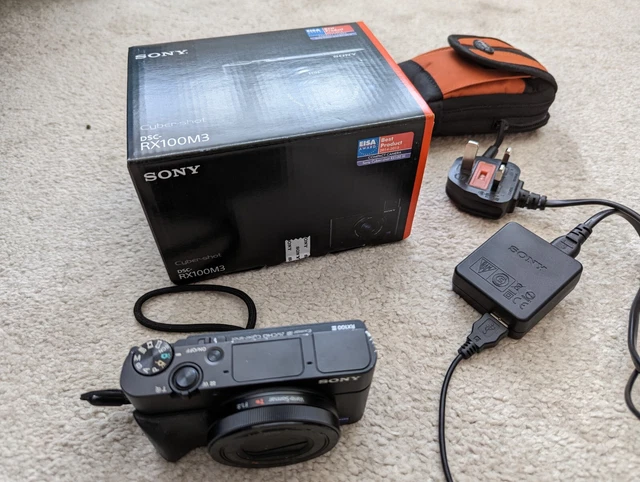 Sony Cyber-Shot DSC-RX100 III M3 Compact Digital Camera - Black with case