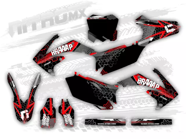 Graphics Kit fits Honda CRF450R CRF 450R 2009 2010 2011 2012 Decals Stickers