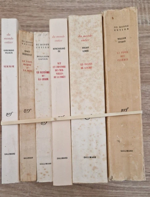 Lot De 6  Livres Nrf Gallimard