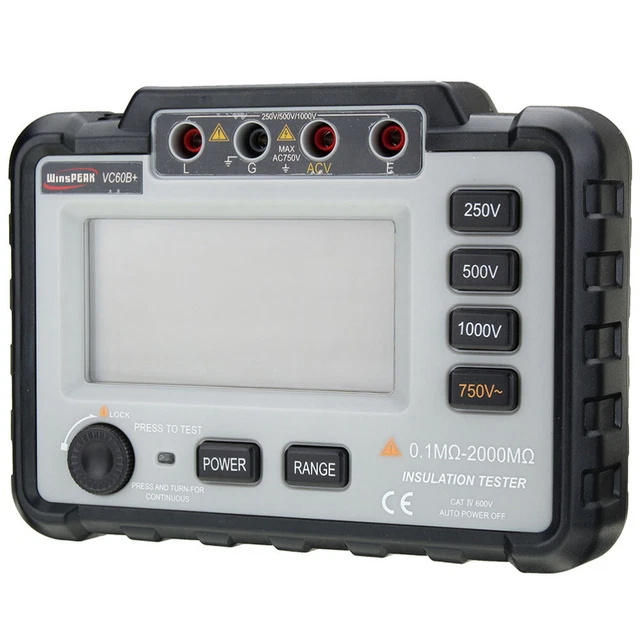1 set megohmmetro digitale con tester resistenza isolamento di prova