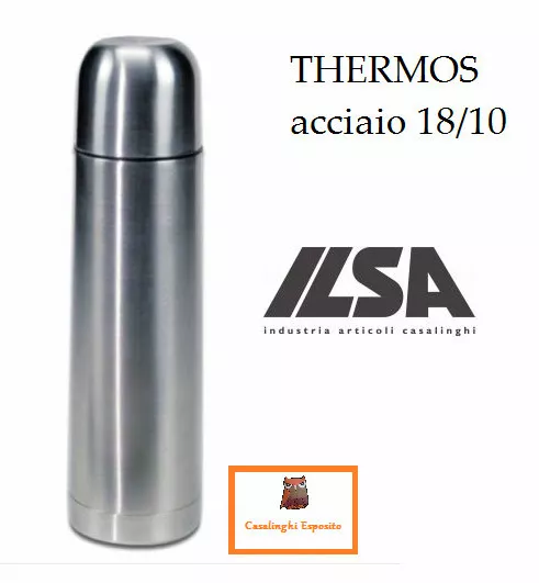 Termos Thermos Contenitore termico Caffè cl 20 Acciaio Inox 18/10 Ilsa Bevande