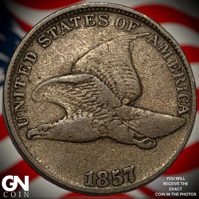 1857 Flying Eagle Cent  Q3655