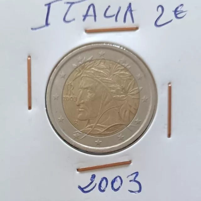 Italy 2003, 2 Euros, Dante,