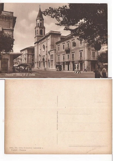 Italy Postcards Cartolina Pescara Chiesa Di San Cetteo