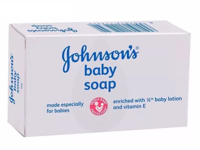 2x Johnson Baby Soap  cleanse baby face and body - 75 Gram