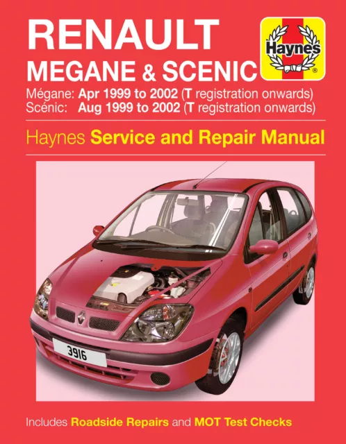 Renault Megane & Scenic Petrol & Diesel (Apr 99 - 02) Haynes Manual (Paperback)