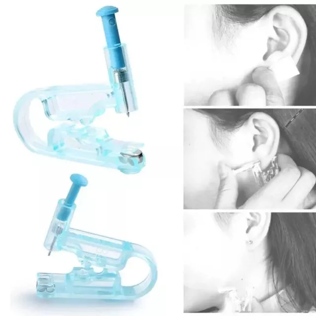 2 Pistolets De Perçage oreille Outil Piercing  Kit Securisé Bijoux Goujon