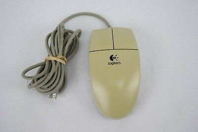 Vintage Logitech Souris DELL Logitech M-S34 PS/2 Track Ball Noir 