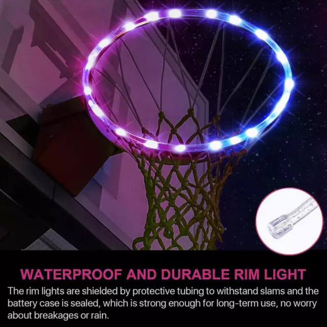 Basketball Hoop Lamp Remote Control 4.9 Feet LED Basketball Hoop Light For