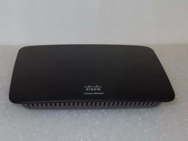 Router conmutador Ethernet Gigabit de 8 puertos Linksys Cisco SE2800 *sin adaptador