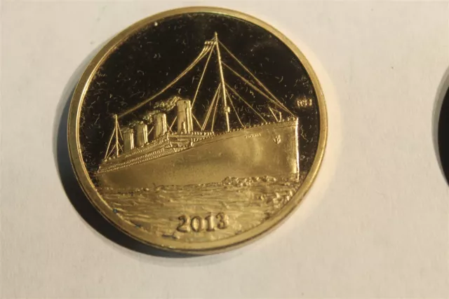 Titanic 2013 San Jose Coin Club Medal Bronze 39Mm Pl