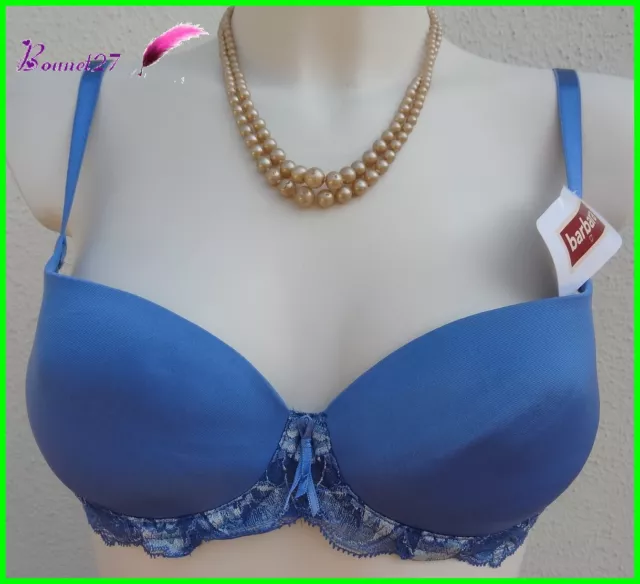 Soutien Gorge BARBARA Couleur Bleu Lin PUSH UP Taille 85A au 90A FR - AA168