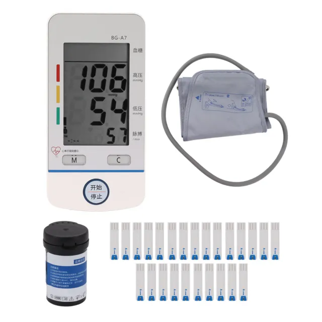 Monitor pressione sanguigna tester glucosio con trasmissione vocale