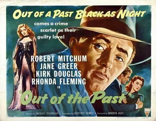 66821 Out of the Past Robert Mitchum Kirk Douglas Wall Decor Print Poster