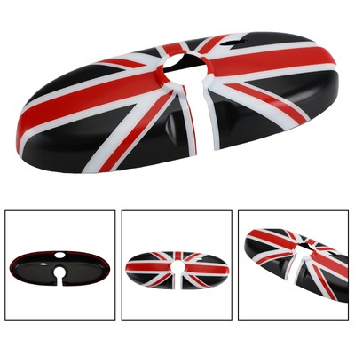 BLACK checkered pattern Copertura Specchietto Retrovisore Per BMW Mini Cooper r55 r56 r57 AH 