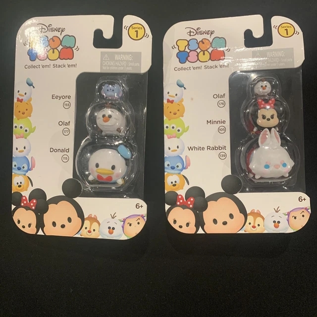 Disney Tsum Tsum New! 2 New Packs Of 3 (6 Total Figures) Collect ‘Em, Stack ‘Em!