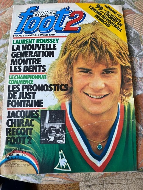 ANCIEN REVUE FRANCE FOOTBALL 78 MAILLOT SAINT ÉTIENNE MARSEILLE REIMS PSG NANTES