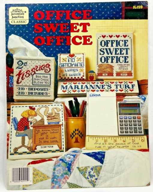 1994 Jeremiah Junction Office Sweet Office JL159 Cross Stitch Pattern Book 10495