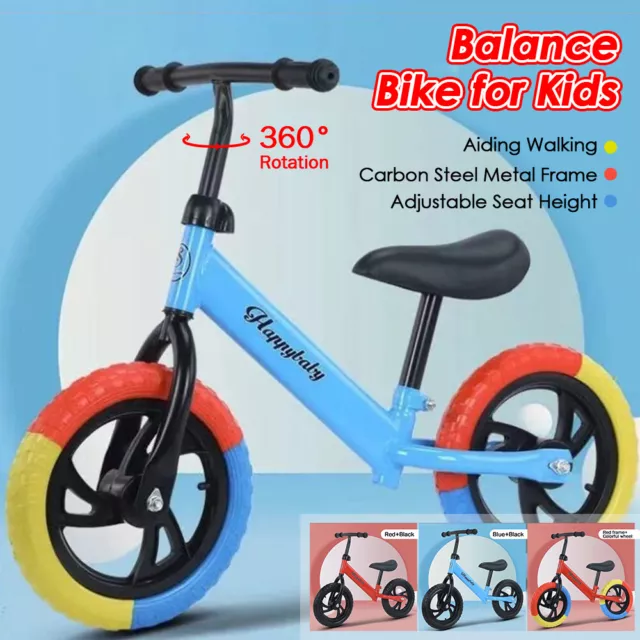 2-6 Years Kids Balance Training Bike Bicycle Lightweight Girls Boys Childrens