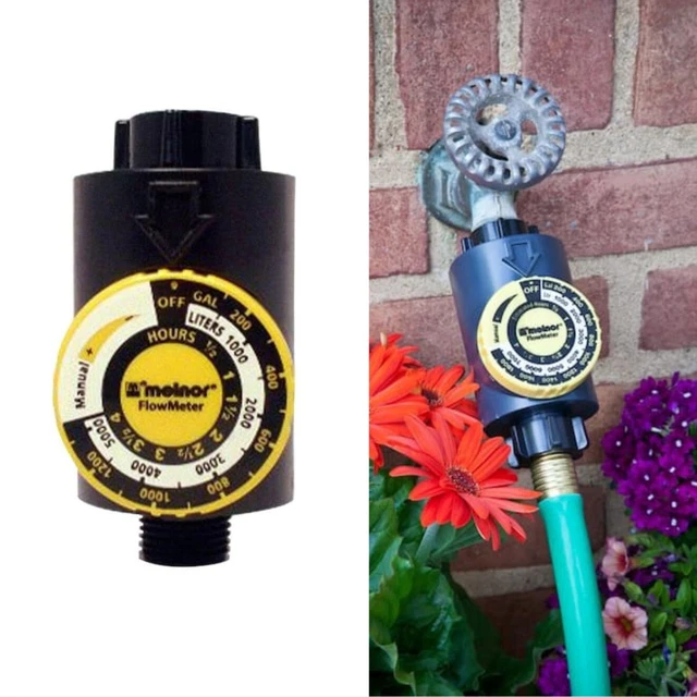 Flow Meter With Shut-off | Automatic Water Timer Melnor Flowmeter Hose Garden