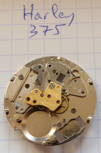 Platine Avec Rouage Et Pont De Rouage ETA ESA 977.001 - Pièce Horlogère D'occasion - Bon état