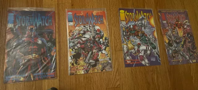 Image Comics 4 Book Key Issue Lot: Storm Watch # 0, 1, 3, & 9.