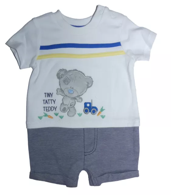 Baby Boys Tatty Teddy Romper 0-9 Months Cute Summer Outfit