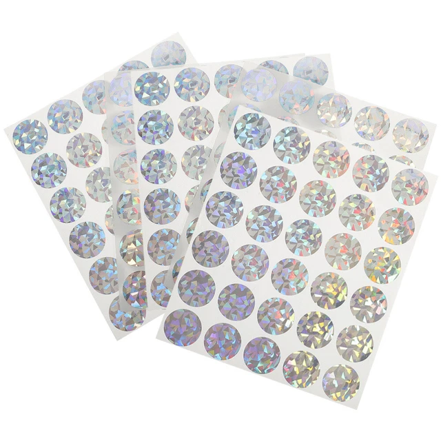 Pegatina para tarjetas rascables etiquetas para velas pegatinas para velas lotería holograma papel