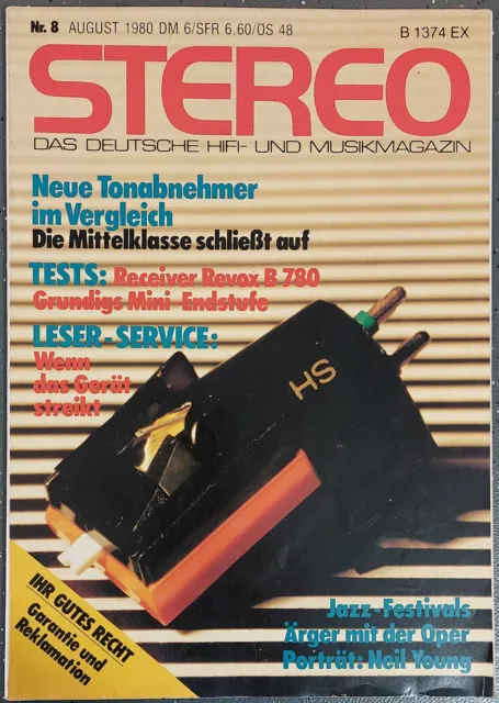 Stereo Zeitschrift Magazin 08 / 1980