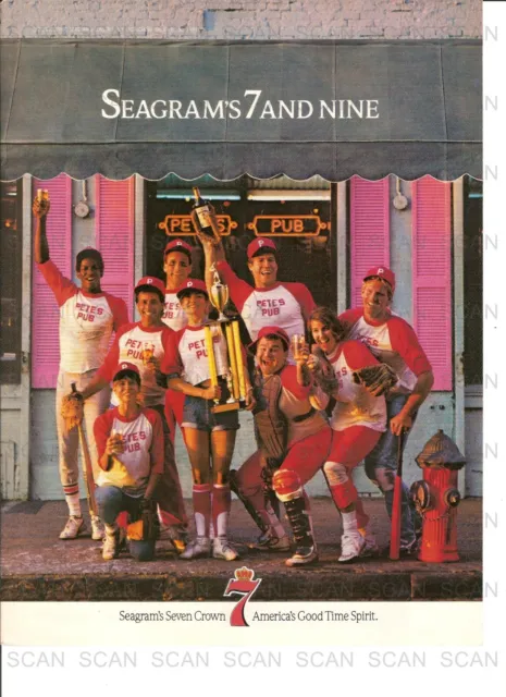 1988 Seagram's Seven Vintage Magazine Ad  Seagram's Seven and Nine
