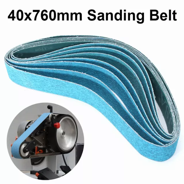 40x760mm Sanding Belts Abrasive Linishing Belt Polishing Belt 40 60 80 120 Grit
