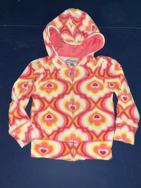 Gap Kids Girls 100% Cotton French Terry Long Sleeve Hoodie Peach Size 4t