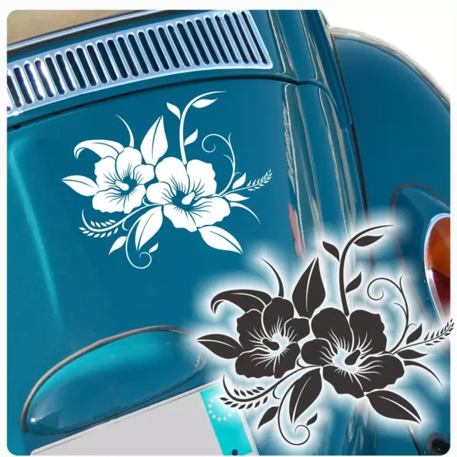 Hibiskus Blumen Auto Aufkleber Autoaufkleber Hawaii Sticker Blume A315