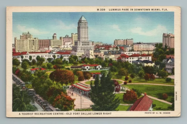 Lummus Park Downtown Miami Florida Postcard