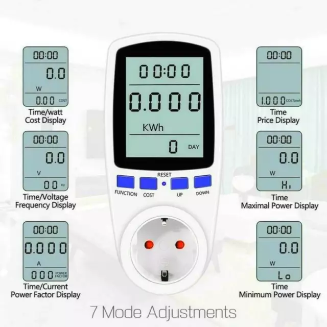 Energiekosten Monitor Stromzähler Energieverbrauch Messgerät Meters