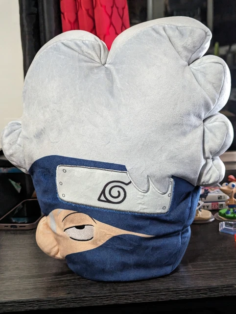 Naruto Shippuden Kakashi Club Mocchi- Mocchi- 15" Plush Large Pillow NEW NWT