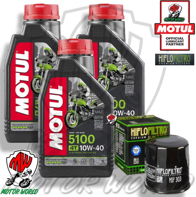 Kit Inspección 3 Lt 5100 10W40 + Filtro Hiflo HF303 Honda Shadow VLX 600 1992