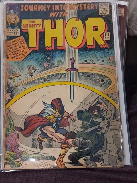 JOURNEY INTO MYSTERY # 111 MIGHTY THOR  1964 Marvel Comic Book 1st Balder cover,