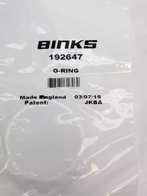 New Oem Binks Replacement Parts Model# 192647 O-Ring - Ptfe Ø50.52 X Ø2.62 (Hr)