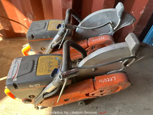 2021 Lot of (2) Husqvarna K770 Chop Construction Wet Saw Power Cutter bidadoo