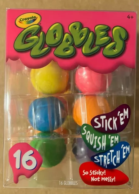 Crayola Squish Toy Globbles Assorted Colors Box Of 16 Globbles