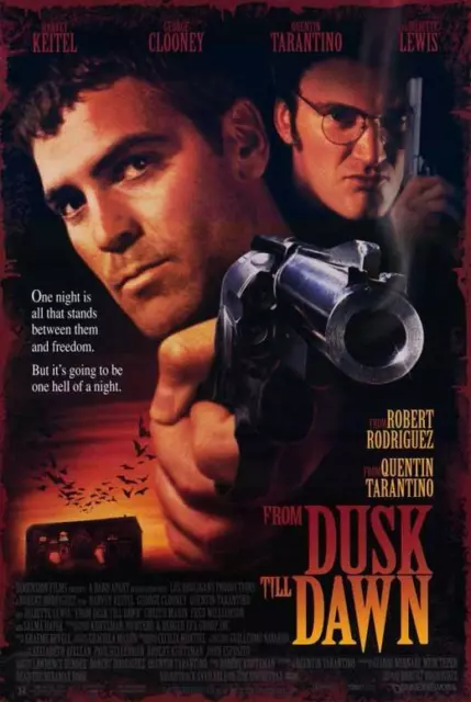 FROM DUSK TILL DAWN Movie POSTER 11 x 17 George Clooney, Quentin Tarantino, B