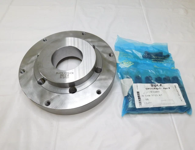 Buck Chuck Adapter Back Plate for 8" Dia Self Centering Chuck D1-6 B8D6