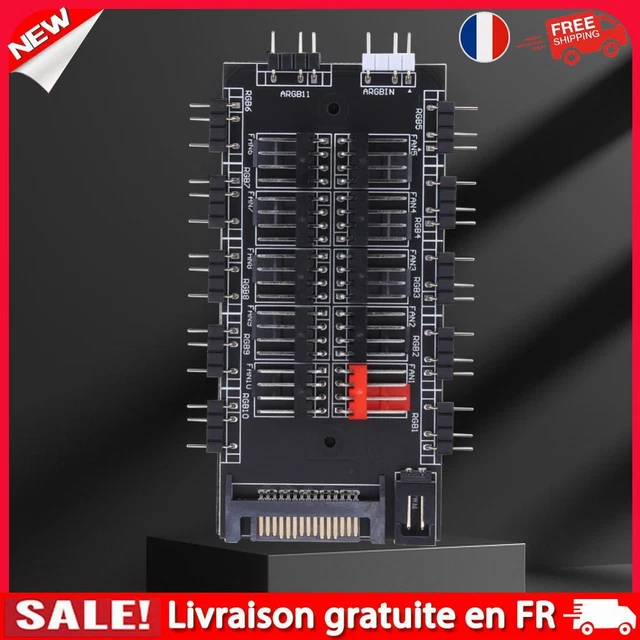 Cavo Splitter ARGB 5V 3PIN 1 A 2 - Prolunga 30cm Per Ventole LED E Strisce Luci PC - Foto 6