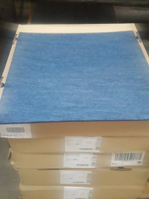 80 New Carpet Tiles 20m2 Box Heavy Duty Commercial Retail Office Flooring BLUE