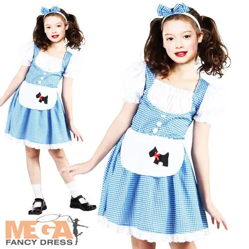 Country Girl Fancy Dress Dorothy Book Week Character Kids Childs Costume Outfit